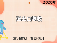 进出口税收（2020）